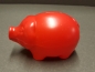 Preview: Sparschwein klein, rot  Größe 17x10cm