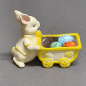 Preview: Keramikfigur – Hase mit Wagen