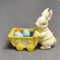 Preview: Keramikfigur – Hase mit Wagen