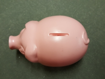 Sparschwein klein, rosa  Größe 17x10cm