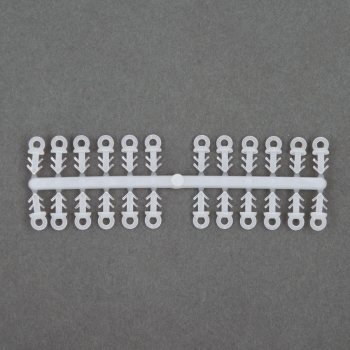 24 Stück Mini- Ostereier aus Kunststoff gesprenkelt / bunt gemischt 38mm